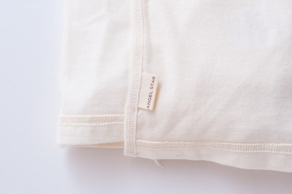 Organic Cotton Baby Undershirt - Short Sleeve Kimono